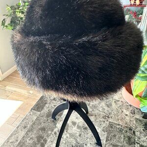 Black Faux Fur hat
